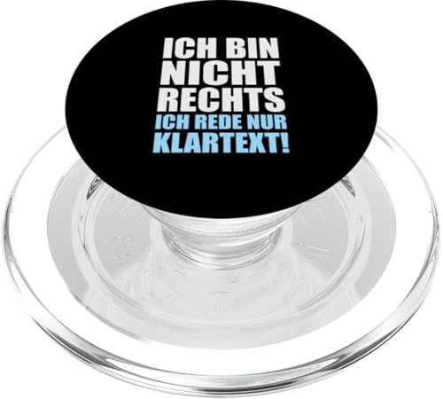 Ich bin nicht Rechts ich rede nur Klartext - Statement PopSockets PopGrip für MagSafe Ich bin nicht Rechts ich rede nur Klartext - Statement PopSockets PopGrip für MagSafe von Anti Woke Gaga