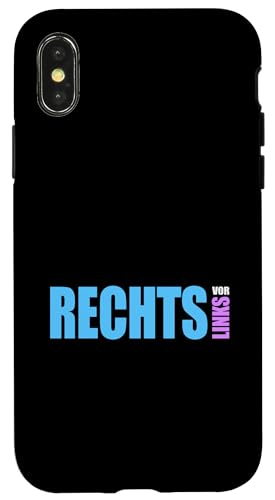 Rechts vor Links - Statement gegen Links Hülle für iPhone X/XS Rechts vor Links - Statement gegen Links Hülle für iPhone X/XS von Anti Woke Gaga