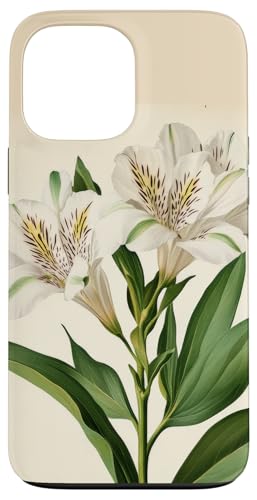 Alstroemeria Floral Vintage Wissenschaftliche Illustration Blume Hülle für iPhone 13 Pro Max von Antique Flower Botanical Garden Floral DonaOnca