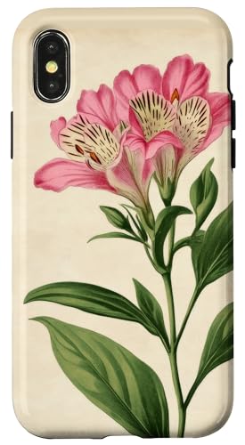 Alstroemeria Floral Vintage Wissenschaftliche Illustration Blume Hülle für iPhone X/XS Alstroemeria Floral Vintage Wissenschaftliche Illustration Blume Hülle für iPhone X/XS von Antique Flower Botanical Garden Floral DonaOnca