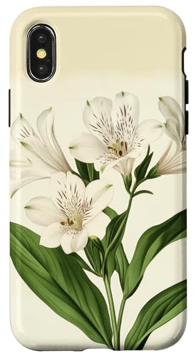 Alstroemeria Floral Vintage Wissenschaftliche Illustration Blume Hülle für iPhone X/XS Alstroemeria Floral Vintage Wissenschaftliche Illustration Blume Hülle für iPhone X/XS von Antique Flower Botanical Garden Floral DonaOnca