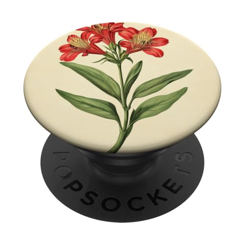 Alstroemeria Floral Vintage Wissenschaftliche Illustration Blume PopSockets Klebender PopGrip Alstroemeria Floral Vintage Wissenschaftliche Illustration Blume PopSockets Klebender PopGrip von Antique Flower Botanical Garden Floral DonaOnca
