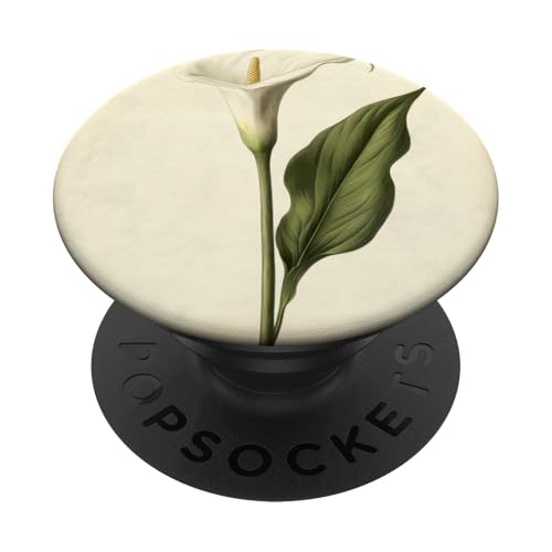 Calla Lilie Floral Vintage Scientific Illustration Flower PopSockets Klebender PopGrip Calla Lilie Floral Vintage Scientific Illustration Flower PopSockets Klebender PopGrip von Antique Flower Botanical Garden Floral DonaOnca