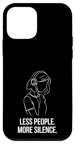 Less People More Silence Introvert Minimalist Kopfhörer Lofi Hülle für iPhone 12 mini Less People More Silence Introvert Minimalist Kopfhörer Lofi Hülle für iPhone 12 mini von Antisocial People Wear - Autism & ADHD Support