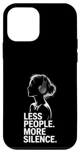 Less People More Silence Introvert Minimalist Kopfhörer Lofi Hülle für iPhone 12 mini Less People More Silence Introvert Minimalist Kopfhörer Lofi Hülle für iPhone 12 mini von Antisocial People Wear - Autism & ADHD Support