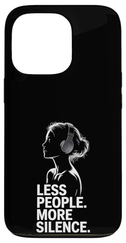 Less People More Silence Introvert Minimalist Kopfhörer Lofi Hülle für iPhone 13 Pro Less People More Silence Introvert Minimalist Kopfhörer Lofi Hülle für iPhone 13 Pro von Antisocial People Wear - Autism & ADHD Support