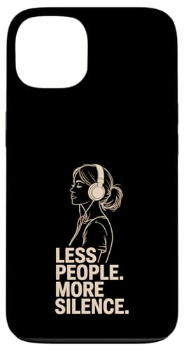 Less People More Silence Introvert Minimalist Kopfhörer Lofi Hülle für iPhone 13 Less People More Silence Introvert Minimalist Kopfhörer Lofi Hülle für iPhone 13 von Antisocial People Wear - Autism & ADHD Support