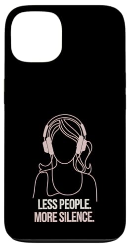 Less People More Silence Introvert Minimalist Kopfhörer Lofi Hülle für iPhone 13 Less People More Silence Introvert Minimalist Kopfhörer Lofi Hülle für iPhone 13 von Antisocial People Wear - Autism & ADHD Support