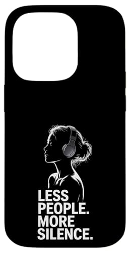 Less People More Silence Introvert Minimalist Kopfhörer Lofi Hülle für iPhone 14 Pro Less People More Silence Introvert Minimalist Kopfhörer Lofi Hülle für iPhone 14 Pro von Antisocial People Wear - Autism & ADHD Support