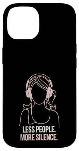 Less People More Silence Introvert Minimalist Kopfhörer Lofi Hülle für iPhone 14 Less People More Silence Introvert Minimalist Kopfhörer Lofi Hülle für iPhone 14 von Antisocial People Wear - Autism & ADHD Support