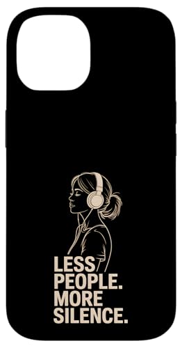 Less People More Silence Introvert Minimalist Kopfhörer Lofi Hülle für iPhone 14 Less People More Silence Introvert Minimalist Kopfhörer Lofi Hülle für iPhone 14 von Antisocial People Wear - Autism & ADHD Support