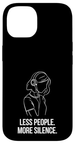 Less People More Silence Introvert Minimalist Kopfhörer Lofi Hülle für iPhone 14 Less People More Silence Introvert Minimalist Kopfhörer Lofi Hülle für iPhone 14 von Antisocial People Wear - Autism & ADHD Support