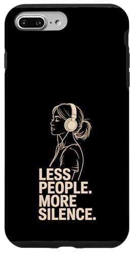 Less People More Silence Introvert Minimalist Kopfhörer Lofi Hülle für iPhone 7 Plus/8 Plus Less People More Silence Introvert Minimalist Kopfhörer Lofi Hülle für iPhone 7 Plus/8 Plus von Antisocial People Wear - Autism & ADHD Support