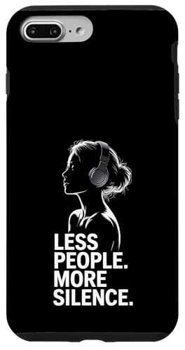 Less People More Silence Introvert Minimalist Kopfhörer Lofi Hülle für iPhone 7 Plus/8 Plus Less People More Silence Introvert Minimalist Kopfhörer Lofi Hülle für iPhone 7 Plus/8 Plus von Antisocial People Wear - Autism & ADHD Support