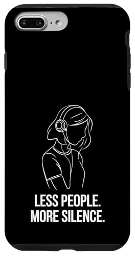 Less People More Silence Introvert Minimalist Kopfhörer Lofi Hülle für iPhone 7 Plus/8 Plus Less People More Silence Introvert Minimalist Kopfhörer Lofi Hülle für iPhone 7 Plus/8 Plus von Antisocial People Wear - Autism & ADHD Support