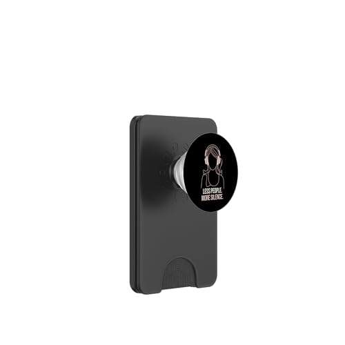 Less People More Silence Introvert Minimalist Kopfhörer Lofi PopSockets PopWallet für MagSafe Less People More Silence Introvert Minimalist Kopfhörer Lofi PopSockets PopWallet für MagSafe von Antisocial People Wear - Autism & ADHD Support