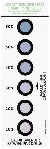 Antistat 309-0072 ESD Luftfeuchtigkeitsindikator-Karte 100St. Antistat 309-0072 ESD Luftfeuchtigkeitsindikator-Karte 100St. von Antistat