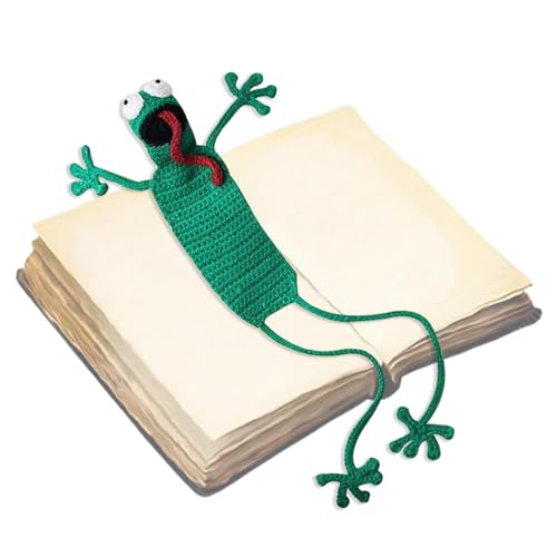 Anulely Gehäkelte Lesezeichen,Tier-Lesezeichen | Handgemachtes lustiges Lesezeichen | Niedliche Lesezeichen, cooles Häkel-Lesezeichen für Lehrer, Schüler, Kinderbuchliebhaber von Anulely