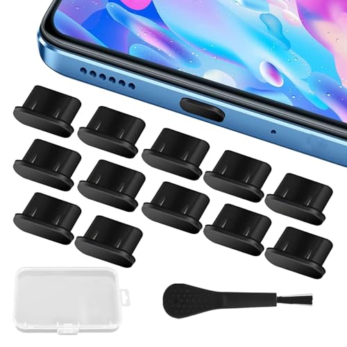 USB C Staubschutz Stöpsel, 12 Stück Silikonabdeckung USB Typ C Port, USB C Abdeckung Schutz Stöpsel, Type-C Staubschutzhülle, Anti Staub Abdeckkappen, Staubschutz Staubstecker USB C Staubschutz Stöpsel, 12 Stück Silikonabdeckung USB Typ C Port, USB C Abdeckung Schutz Stöpsel, Type-C Staubschutzhülle, Anti Staub Abdeckkappen, Staubschutz Staubstecker von Anwangda