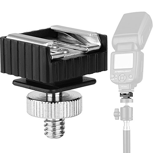 Kamera Blitzschuh auf 1/10,2 cm-20 Stativ Schraube Adapter Blitzschuh Halterung für DSLR Kamera Rig (2 Stück), Flash Hot Shoe von Anwenk