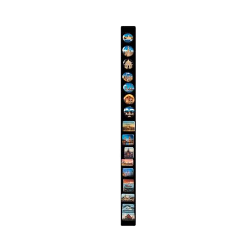 Anwicar Magnettafel - Magnetische Pinnwand - ideal für Magnete und Notizen - magnetisches Whiteboard - beschreibbare Tafel - inkl. Montageset - 100x6 cm - Schwarz von Anwicar