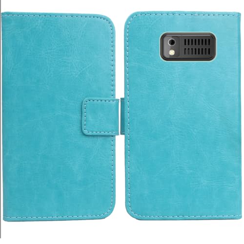 Anybird Blau Premium PU Leder Tasche Schutz Hülle Handy Case Wallet Cover Etui Ledertasche Für Tosaju T185 / ukuu T185 / Uleway T185 1.77" von Anybird