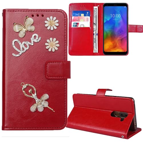 Anybird Flip Leder Tasche Hülle Ballet 3D Diamond Bling TPU Silikon Case Für DOOGEE Note 58 / Note 58 Pro 6.75" Lederhülle Handyhülle Handy Tasche Schutz Cover Etui Red Anybird Flip Leder Tasche Hülle Ballet 3D Diamond Bling TPU Silikon Case Für DOOGEE Note 58 / Note 58 Pro 6.75" Lederhülle Handyhülle Handy Tasche Schutz Cover Etui Red von Anybird