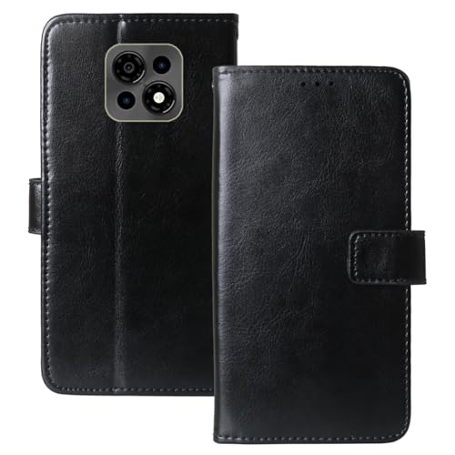 Anybird Flip Leder Tasche Hülle Für Casper Via M30 / M30 Plus 6.5" Lederhülle Handyhülle Schutzhülle Handytasche Handy Etui Cover Case Abdeckung (Schwarz) von Anybird