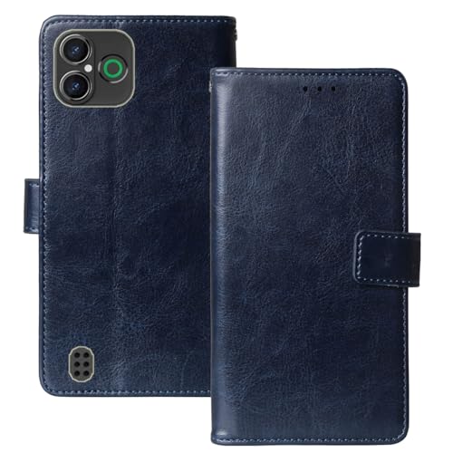 Anybird Flip Leder Tasche Hülle Für Doro Aurora A31 Lederhülle Handyhülle Schutzhülle Handytasche Handy Etui Cover Case Abdeckung (Dark Blau) von Anybird