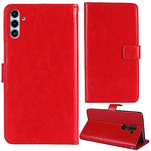 Anybird Flip Leder Tasche Hülle Für Xgody V50 6.5" Lederhülle Handyhülle Schutzhülle Klapphülle Handytasche Handy Etui Brieftasche Cover Case Abdeckung (Rot) von Anybird