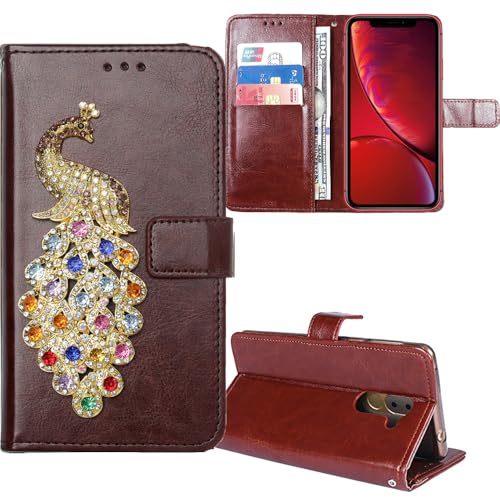 Anybird Flip Leder Tasche Hülle Peacock 3D Diamond Bling TPU Silikon Case Für Crosscall Core M5 4.95" Lederhülle Handyhülle Handy Tasche Schutz Cover Etui Brown Anybird Flip Leder Tasche Hülle Peacock 3D Diamond Bling TPU Silikon Case Für Crosscall Core M5 4.95" Lederhülle Handyhülle Handy Tasche Schutz Cover Etui Brown von Anybird