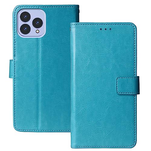 Anybird Flip Leder Tasche Hülle TPU Silikon Für Cubot P80 6.58" Lederhülle Handyhülle Schutzhülle Klapphülle Handytasche Handy Etui Brieftasche Cover Case Abdeckung (Blau) von Anybird