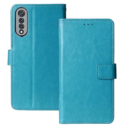 Anybird Flip Leder Tasche Hülle TPU Silikon Für Cubot X70 6.58" Lederhülle Handyhülle Schutzhülle Klapphülle Handytasche Handy Etui Brieftasche Cover Case Abdeckung (Blau) von Anybird