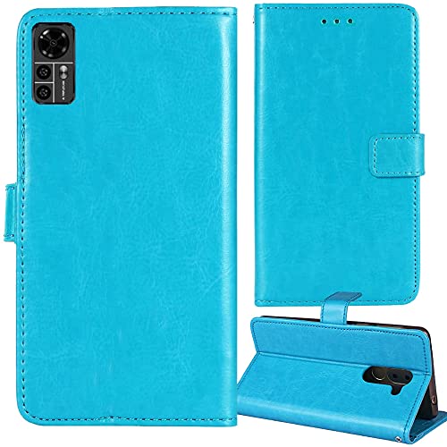 Anybird Flip Retro Leder Tasche Hülle Für Xgody X17 5.45 inch Lederhülle Handyhülle Schutzhülle Klapphülle Handytasche Handy Etui Brieftasche Cover Case Abdeckung (Blau) von Anybird