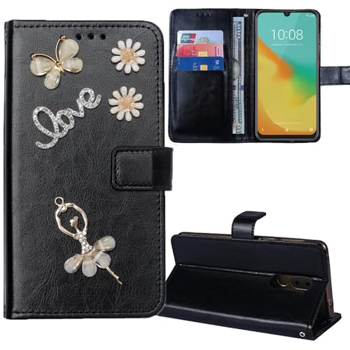 Anybird Premium Flip Leder Tasche Hülle Ballet 3D Diamond Bling TPU Silikon Case Für Fossibot S1 5G / FOSSiBOT F11 6.74" Lederhülle Handyhülle Handy Tasche Schutz Cover Etui Black Anybird Premium Flip Leder Tasche Hülle Ballet 3D Diamond Bling TPU Silikon Case Für Fossibot S1 5G / FOSSiBOT F11 6.74" Lederhülle Handyhülle Handy Tasche Schutz Cover Etui Black von Anybird