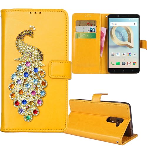 Anybird Premium Flip Leder Tasche Hülle Peacock 3D Diamond Bling TPU Silikon Case Für Doro 8110 Plus / 8210/8200 6.1" Lederhülle Handyhülle Handy Tasche Schutz Cover Etui Yellow Anybird Premium Flip Leder Tasche Hülle Peacock 3D Diamond Bling TPU Silikon Case Für Doro 8110 Plus / 8210/8200 6.1" Lederhülle Handyhülle Handy Tasche Schutz Cover Etui Yellow von Anybird