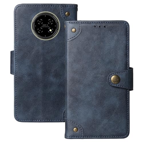 Anybird Retro Flip Leder Tasche Hülle Für Hot Pepper KR10 6.78" Lederhülle Handyhülle Schutz Handy Etui Cover Case Abdeckung (Blau) von Anybird