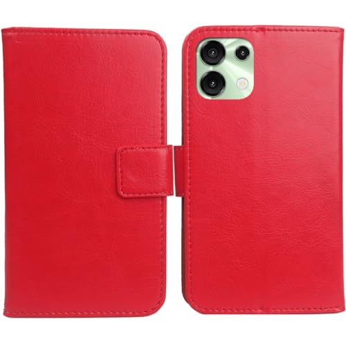 Anybird Rot Premium PU Leder Tasche Schutz Hülle Handy Case Wallet Cover Etui Ledertasche Für UMIDIGI Note 100 / UMIDIGI Note 100 5G / UMIDIGI Note 100A 6.8" von Anybird