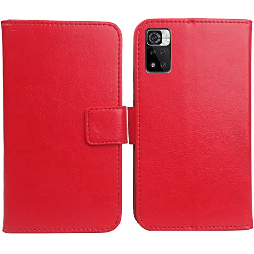 Anybird Rot Premium PU Leder Tasche Schutz Hülle Handy Case Wallet Cover Etui Ledertasche Für Xgody Y13 2023 6" von Anybird