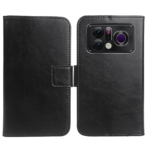 Anybird Schwarz Premium PU Leder Tasche Schutz Hülle Handy Case Wallet Cover Etui Ledertasche TPU Silikon Für Doogee V20 Pro 6.43" von Anybird