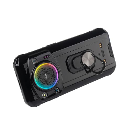 Anybird Tasche Hülle Soft TPU Silikon Case Für Doogee S200 / S200 X 5G / S200 Plus 6.72" Handyhülle Handy Tasche Schutzhülle Cover Schale Bumper Etui Ring Holder Anti-Scratch Black von Anybird