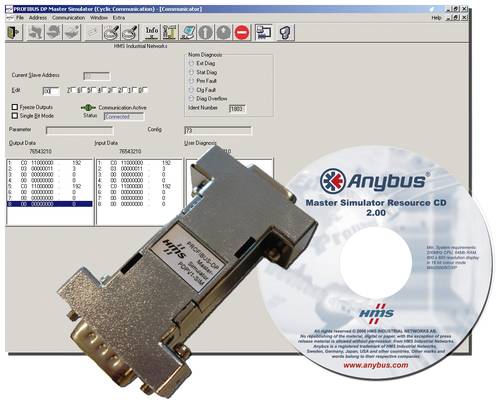Anybus 017505 Profibus-DPV1 Master Simulator Mastersimulator Profibus, RS-232 5V 1St. von Anybus