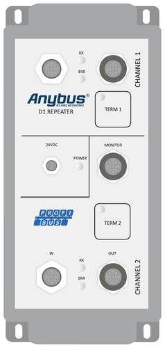 Anybus 16121 IP 66 PROFIBUS Repeater D1 Repeater Profibus 12 V/DC, 24 V/DC 1St. von Anybus