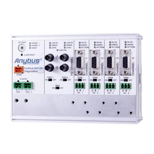 Anybus 17420 ProfiHub B4FO2+ Repeater 12 V/DC, 24 V/DC 1St. von Anybus