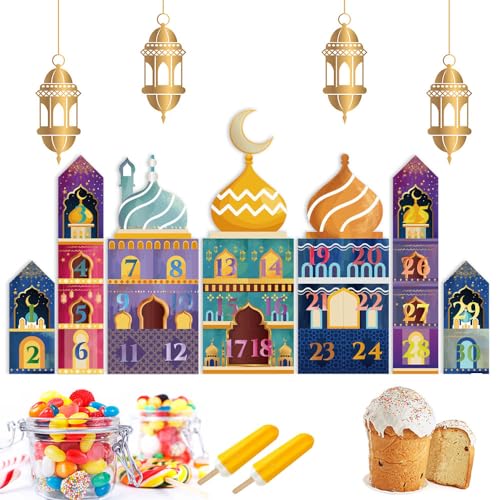 Diy Ramadan Kalender Zum Befüllen,Ramadan Ralender 30 tüten,Ramadan Adventskalender Kinder,Ramadan Tüten Zum Befüllen,Ramadan Mubarak Kalender,Ramadan Geschenk Tüten,Ramadan Kalender Bastelset(D) von Anyingkai