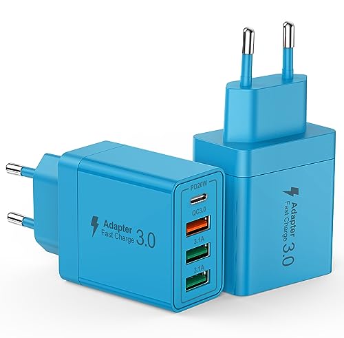 40W USB C Ladegerät, Handy ladegerät 2er-Pack 4 Port PD+QC USB Netzteil, USB C Adapter für iPhone 11/12/13/14/Pro Max, XS/XR/X, Samsung, Google, Tablet, Android, Schnellladegerät USB C 40W USB C Ladegerät, Handy ladegerät 2er-Pack 4 Port PD+QC USB Netzteil, USB C Adapter für iPhone 11/12/13/14/Pro Max, XS/XR/X, Samsung, Google, Tablet, Android, Schnellladegerät USB C von Anykon