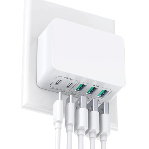 USB C Ladegerät 50W, Schnell Mehrfach ladegerät stecker, Handys Charger USB c Ladestecker für iPhone 16 Pro Max/15 Max/14 Max, Samsun.g/Google/Tablet PD3.0+QC3.0 Netzteile USB C Ladegerät 50W, Schnell Mehrfach ladegerät stecker, Handys Charger USB c Ladestecker für iPhone 16 Pro Max/15 Max/14 Max, Samsun.g/Google/Tablet PD3.0+QC3.0 Netzteile von Anykon