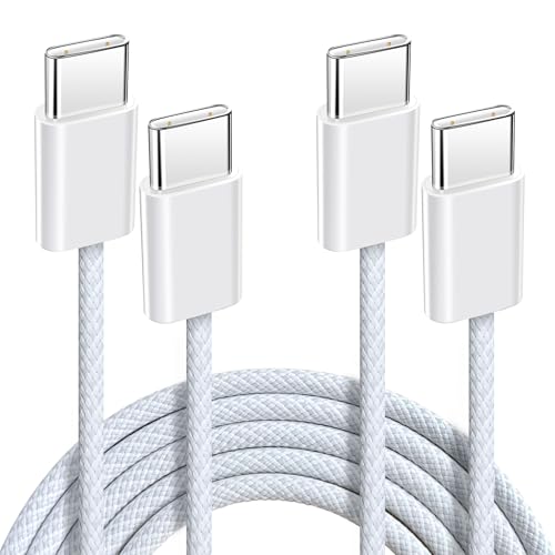 Anysea USB C auf USB C Kabel：60W Ladekabel USB C Schnellladekabel Nylon Datenkabel USB Typ C Ladekabel Kompatibel mit iPhone 16 15 Pro Max Galaxy S24 S23 Pixel iPad Pro/Air MacBook Pro/Air, 2Stück 1M von Anysea