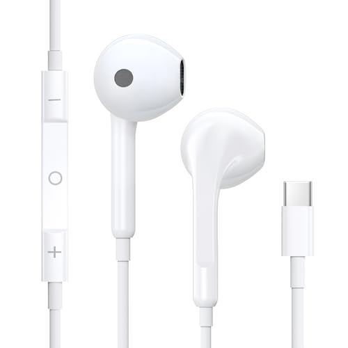USB C Kopfhörer,iPhone 15 Kopfhörer mit Kabel HiFi Stereo Ohrhörer mit Mikrofon und Lautstärkeregler,In-Ear Kopfhörer mit Kabel Ohrhörer USB C für iPhone 16 15 Pad Pro Google Pixel Samsung Galaxy USB C Kopfhörer,iPhone 15 Kopfhörer mit Kabel HiFi Stereo Ohrhörer mit Mikrofon und Lautstärkeregler,In-Ear Kopfhörer mit Kabel Ohrhörer USB C für iPhone 16 15 Pad Pro Google Pixel Samsung Galaxy von Anytrox