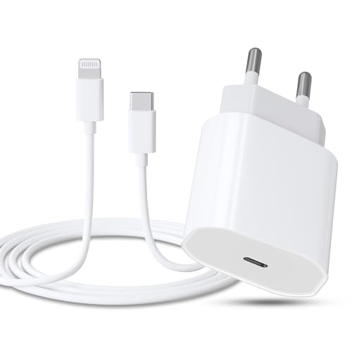 iPhone Schnellladegerät, 20W USB C Ladegerät mit iPhone Ladekabel 2M, iPhone Ladegerät mit iPhone Schnellladekabel für iPhone 14/13/ 12/11 / Pad von Anytrox